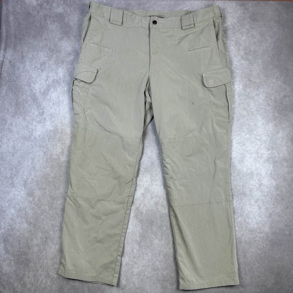 5.11 Tactical Pants Men 42x30 Beige Cargo Workwear EMT Work Casual Pockets **